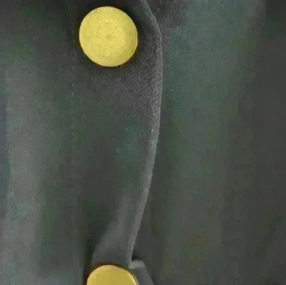 BISHOP & YOUNG | Women's Dark Navy Bell Sleeve Button Up Midi Dress - Picture 4 of 5